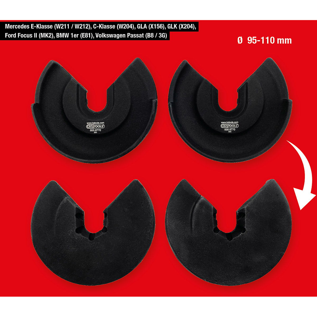 Porte-ressorts par paire KS Tools Ø 95-110 mm