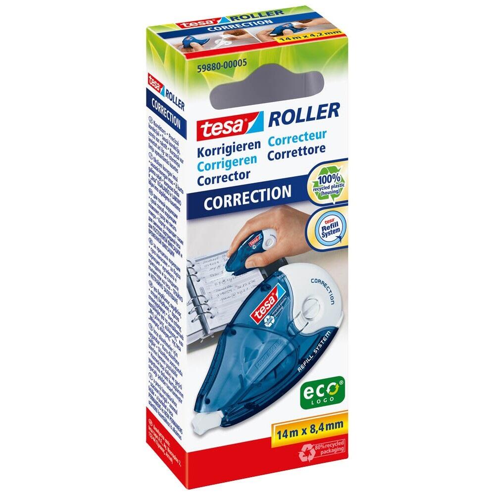 Rouleau correcteur tesa® ecoLogo 59880-00005 8,4 mm x 14 m rechargeable