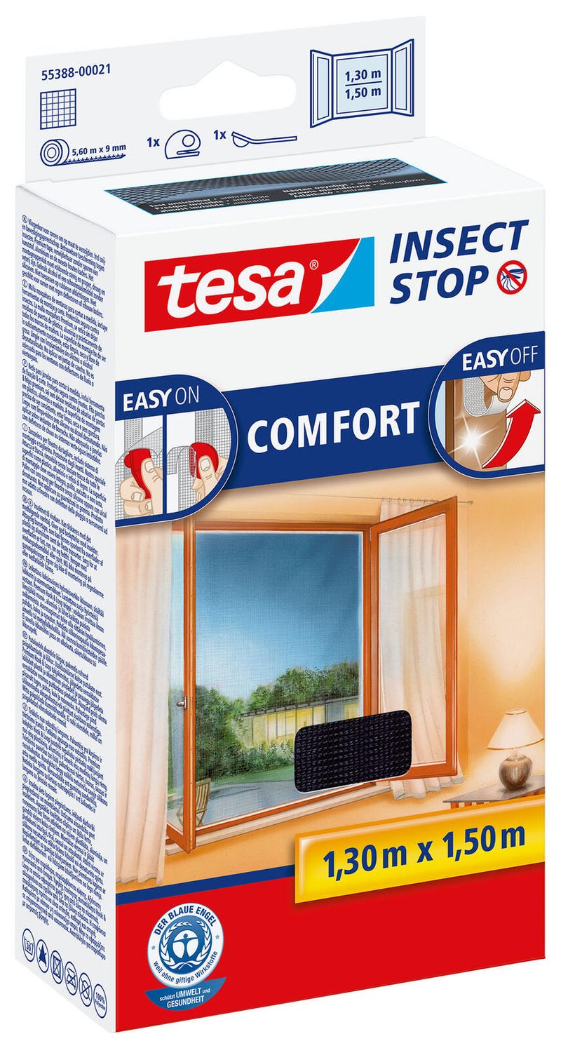 Moustiquaire tesa Insect Stop COMFORT anthracite 1,3 x 1,5 m