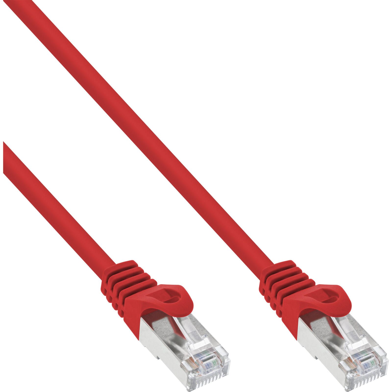 Câble réseau InLine® 2 m rouge RJ-45, Cat5e, UTP