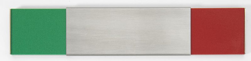 Plaque de porte SignSystems® 15,0 x 3,0 cm argent