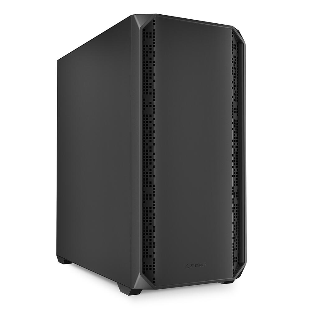 Boîtier PC Sharkoon AK2 Black ATX Noir 2x USB 3.0, 1x Type-C, TRRS, 2x 120 mm