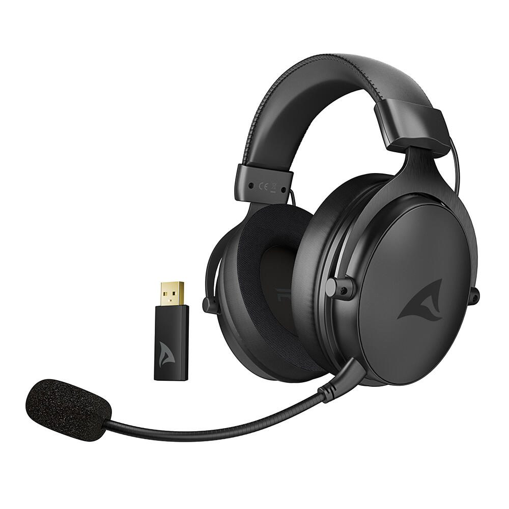 Casque Skiller SGH40W de Sharkoon stéréo sans fil/filaire noir