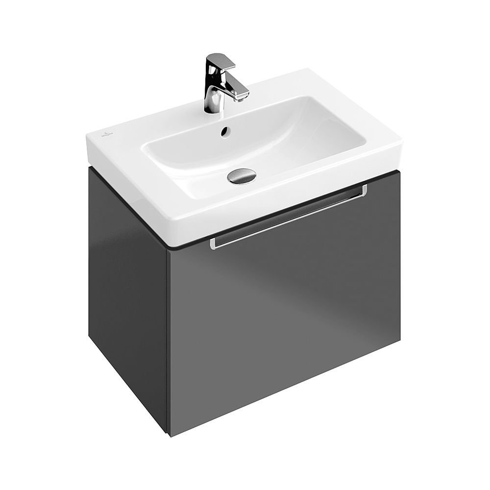Lavabo Villeroy & Boch Subway 2.0 550x440mm rectangulaire 1 trou avec trop-plein Blanc Alpin CeramicPlus