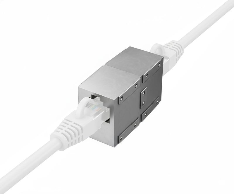 Adaptateur hama CAT-6 RJ-45 pour réseau