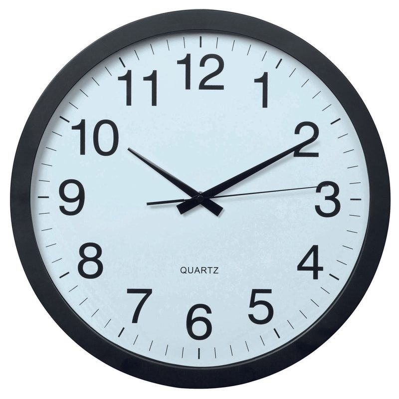 Horloge murale Hama Aruba Ø 40 cm noir