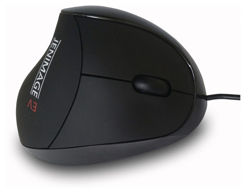 Souris JENIMAGE EV Vertical pour droitiers, ergonomique, filaire, noire