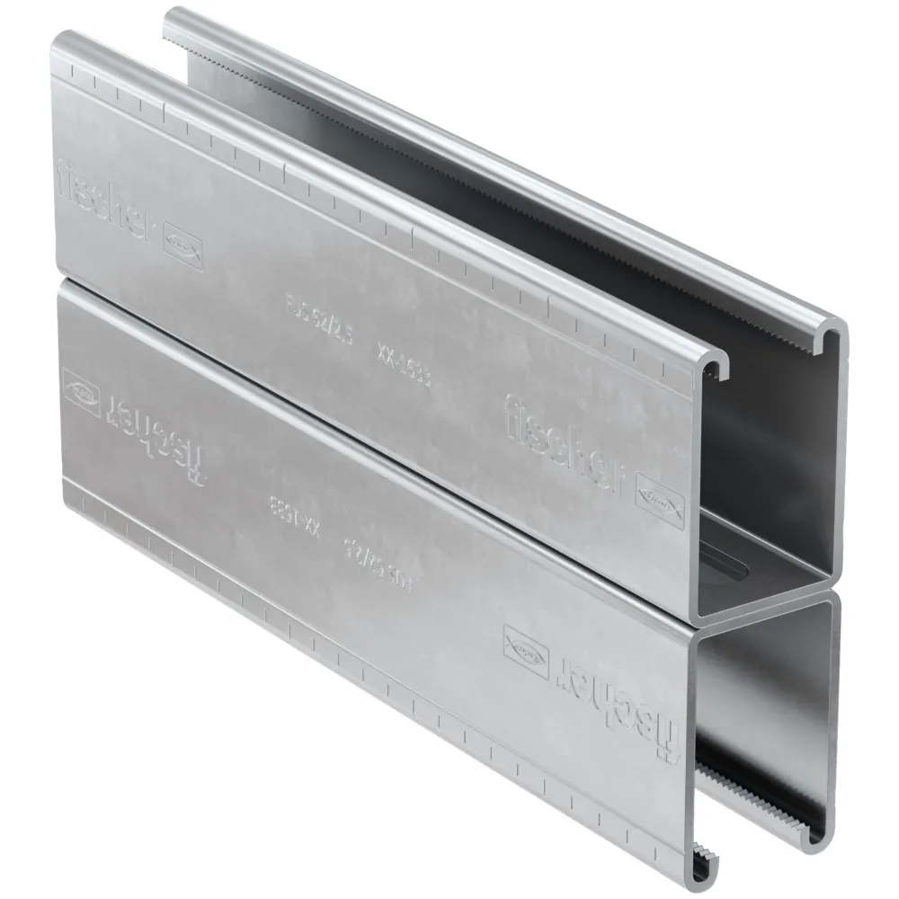 Rail de montage Fischer FUS 62D/2,5 - 6000