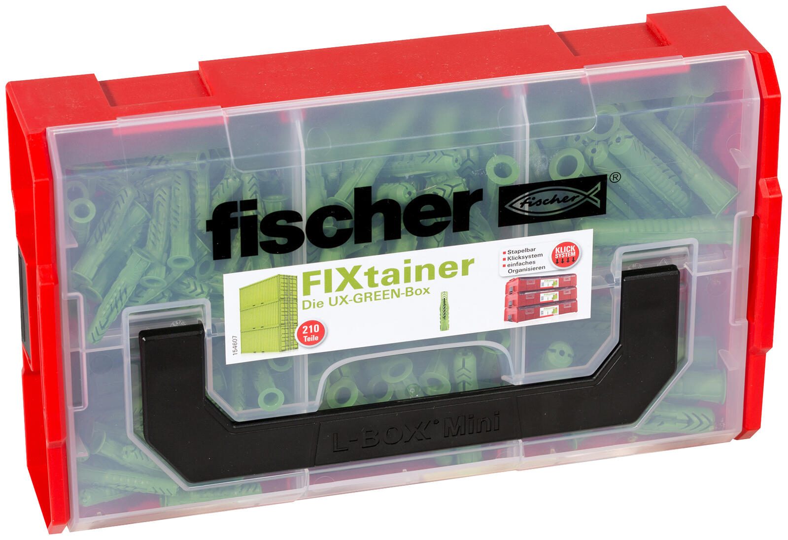 fischer FixTainer - UX-Green Cheville universelle assortiment 210 pièces — lot de 210 pièces