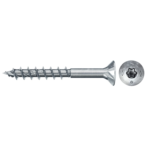 Fischer 500x Power-Fast II FPF II CTP 3,5 x 35 mm tête fraisée TX20 filetage partiel zinguée galvaniquement bleu passivée - 670124 — lot de 500 pièces