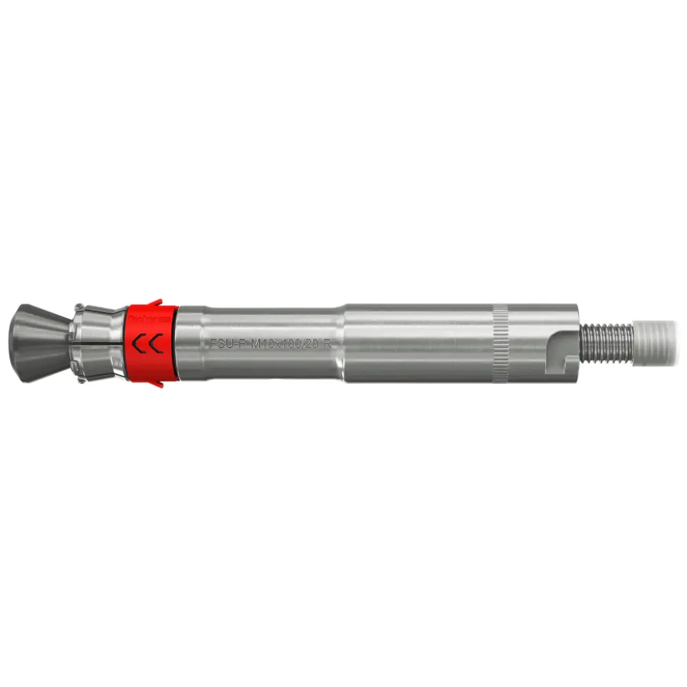 Cheville à contre-dépouille FSU-P M12x125/30 R inox Fischer — lot de 10 pièces