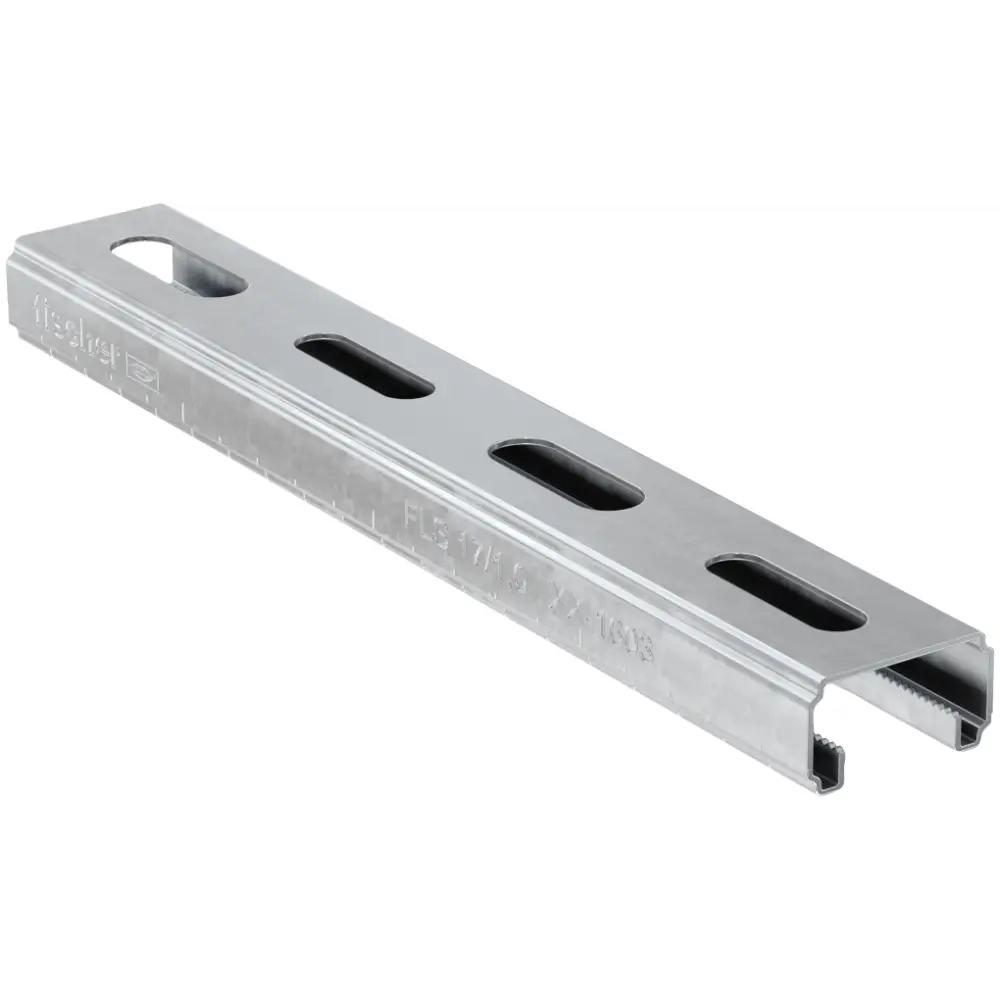 Rail de montage Fischer FLS 17/1,0 - 3000 — lot de 8 pièces