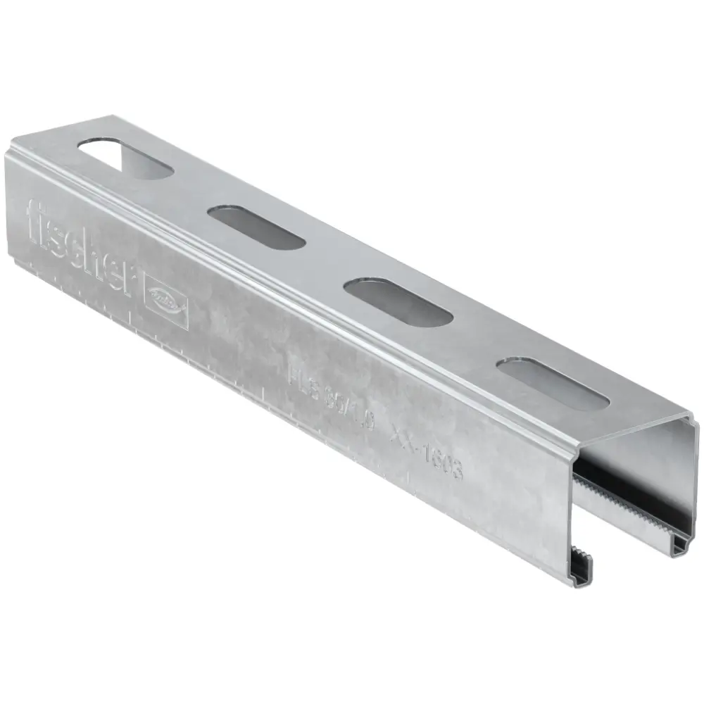 Rail de montage Fischer FLS 30/1,0 - 3000 — lot de 8 pièces