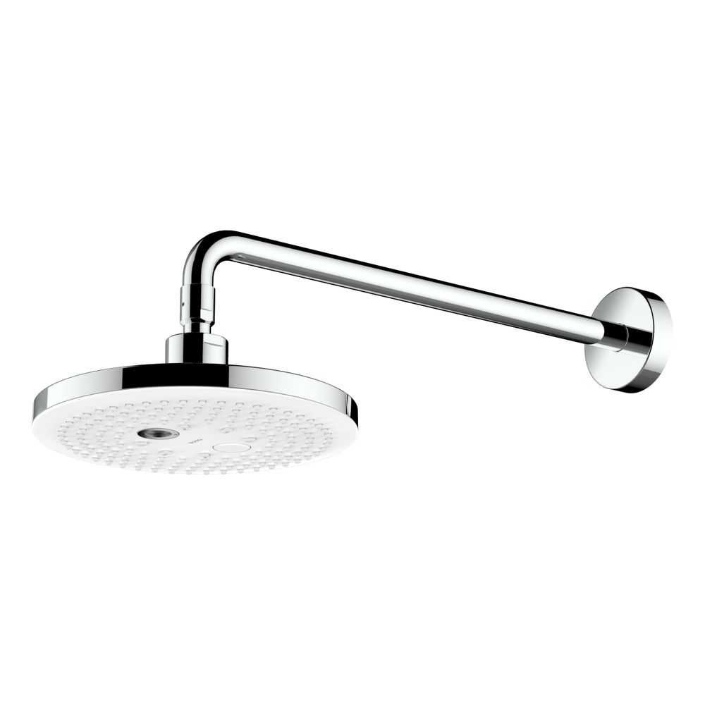 Pommeau de douche TOTO DaySpa D 220 mm rond, 2 modes de jet, fixation murale, plastique, Blanc/Chrome, TBW01004E3