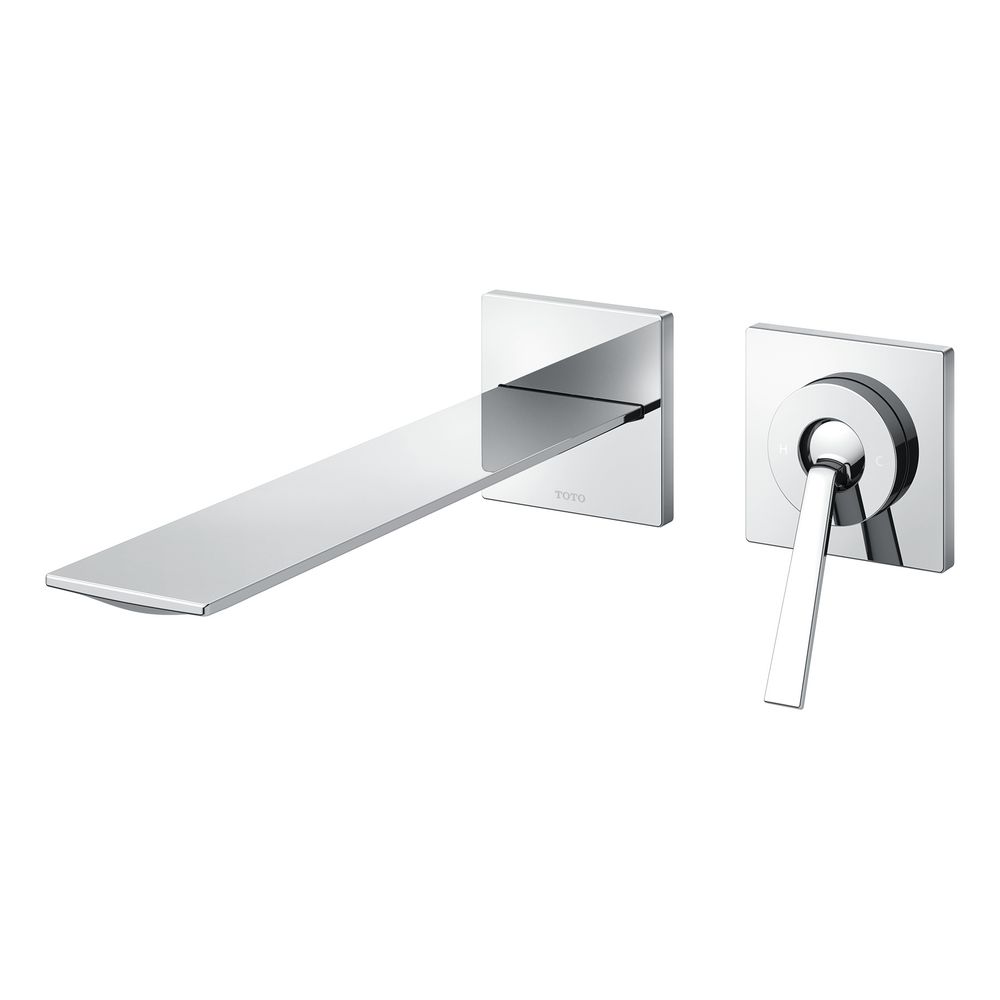 Mitigeur monocommande TOTO à deux trous pour lavabo, version encastrée, portée 225 mm, laiton chromé