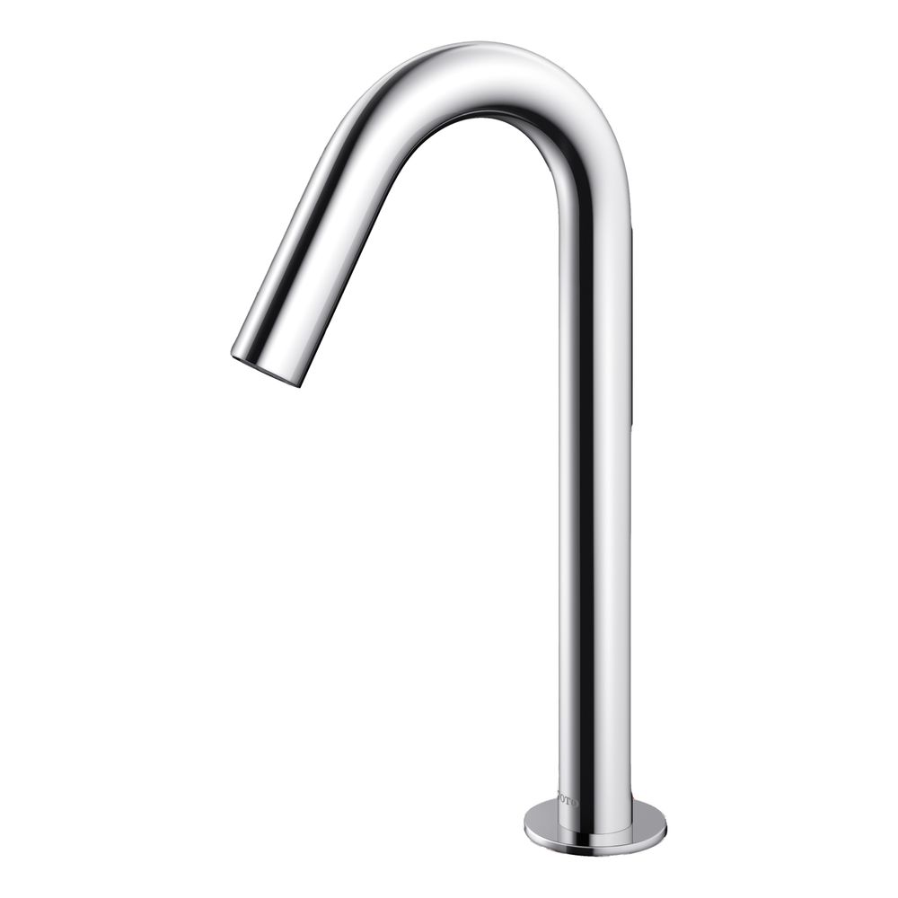 Robinet de lavabo automatique TOTO à bec rond moyen, 2 l/min, portée 126 mm, R 1/2", robinetterie de lavabo sans contact, laiton chromé