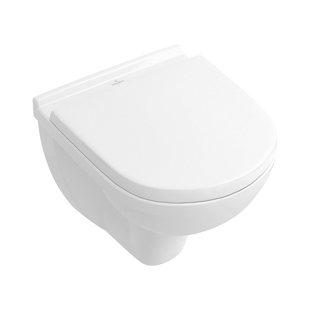 Villeroy & Boch WC suspendu profond O.novo 360x490x330 mm ovale, sortie horizontale, blanc Alpin CeramicPlus