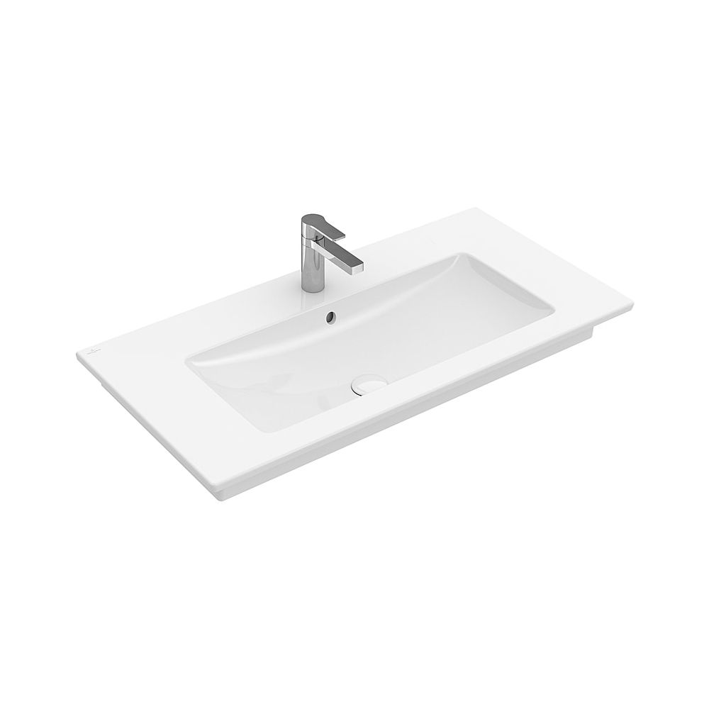 Villeroy & Boch Meuble-lavabo Venticello 800x500mm rectangulaire avec trop-plein Blanc Alpin
