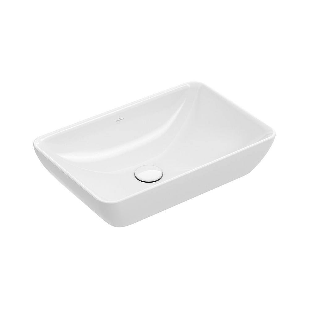 Villeroy & Boch Évier à poser partiel Venticello 555 555x360mm rectangulaire avec trop-plein Blanc Alpin CeramicPlus