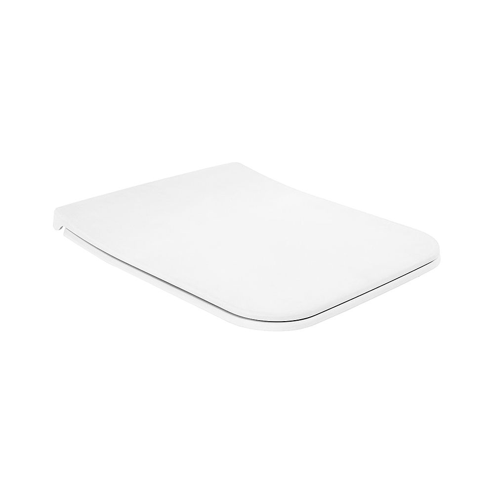 Siège de WC Villeroy & Boch SlimSeat LINE Venticello 379, rectangulaire Sandwich, SoftClose QuickRelease, Blanc Alpin