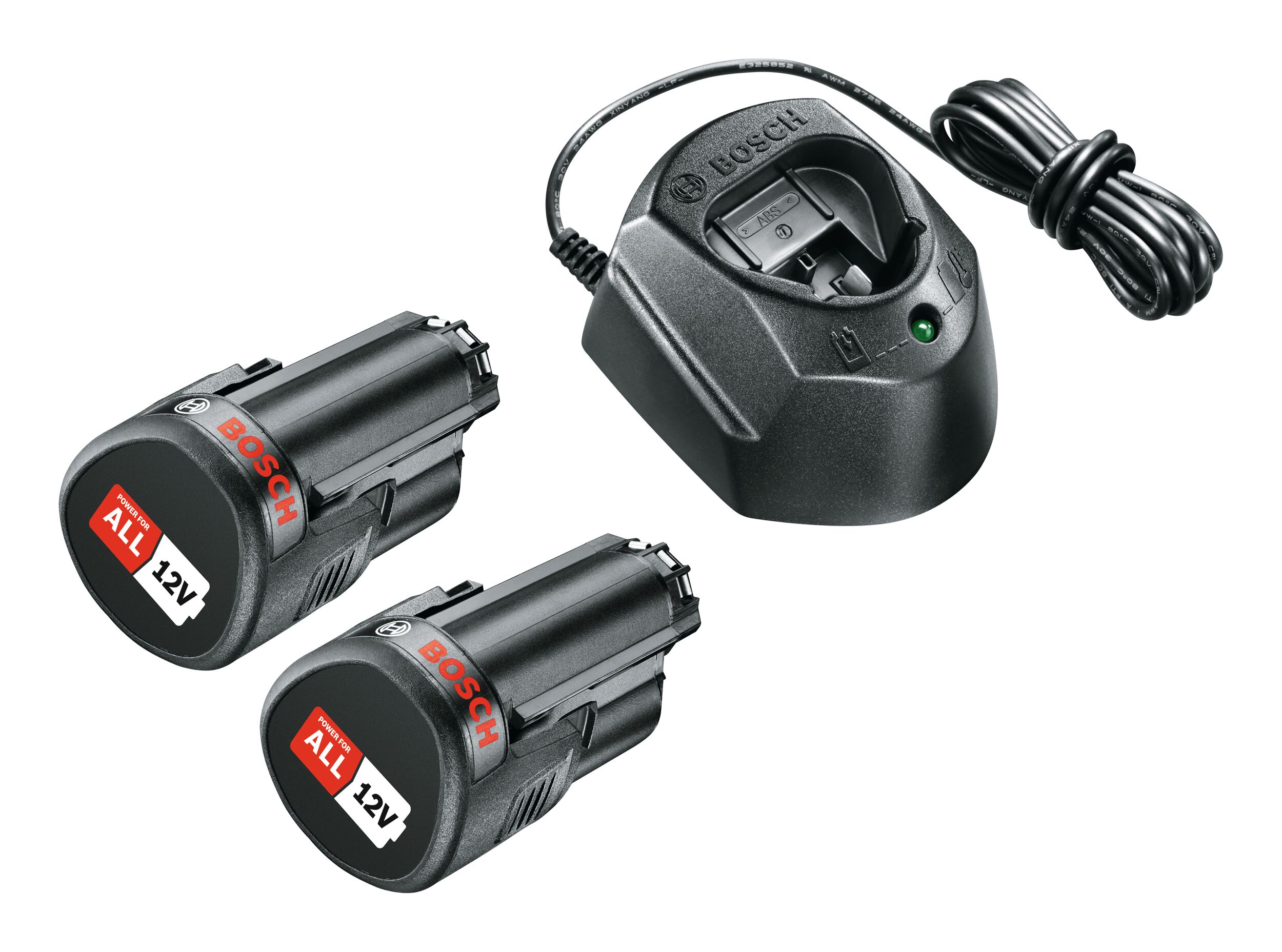 Kit de démarrage 2 x 1,5 Ah & GAL 1210 CV noir 1600A01L3E Bosch