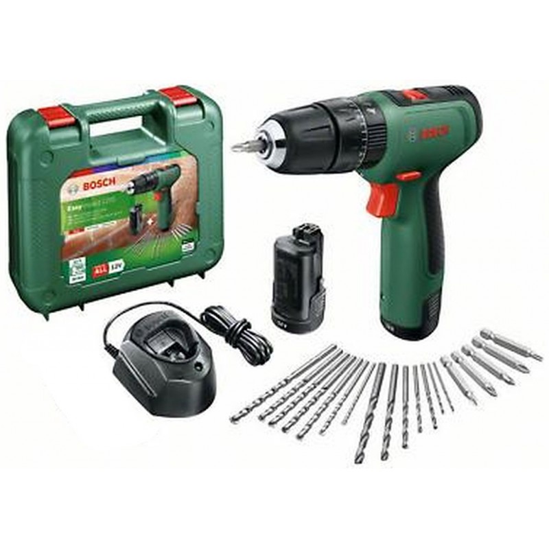 BOSCH EasyImpact 1200 Perceuse-visseuse à percussion sans fil 2x 1,5 Ah (06039D3105)