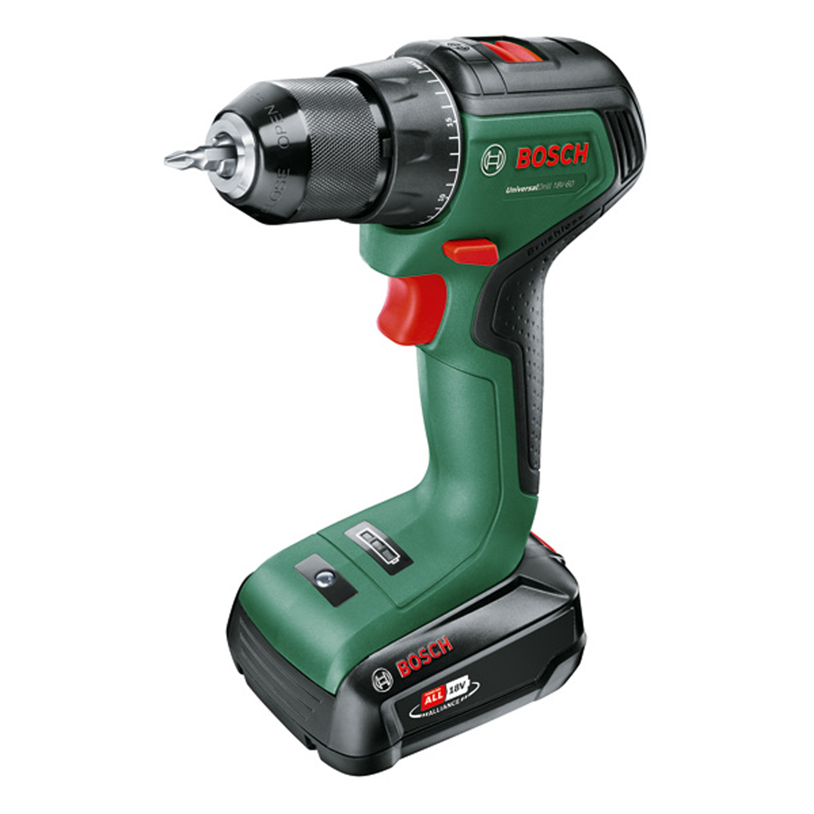 Perceuse-visseuse sans fil BOSCH UniversalDrill 18V-60 (1x 2,0Ah) + AL18V-20