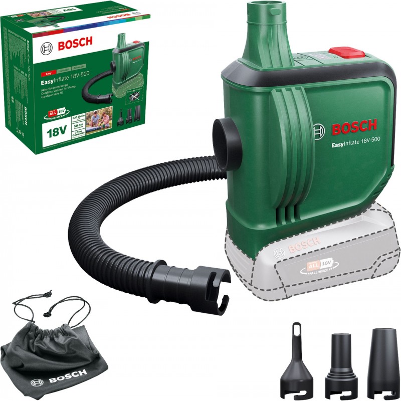 Bosch EasyInflate 18V-500 Pompe à volume sur batterie (seule) 0603947200