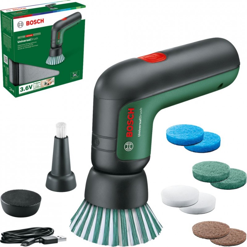 BOSCH UniversalBrush Brosse de nettoyage sans fil 06033E0002