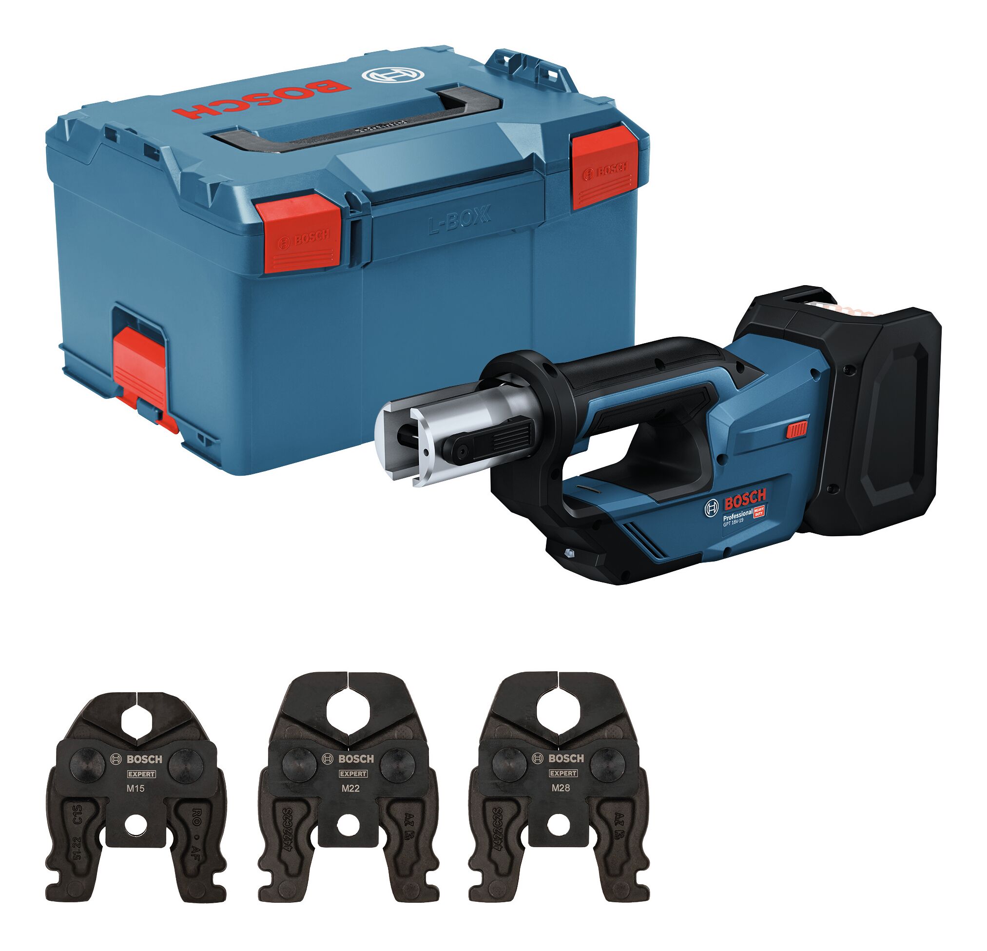 BOSCH GPT 18V-19 PROFESSIONAL Outil de sertissage sur batterie 06019M2001