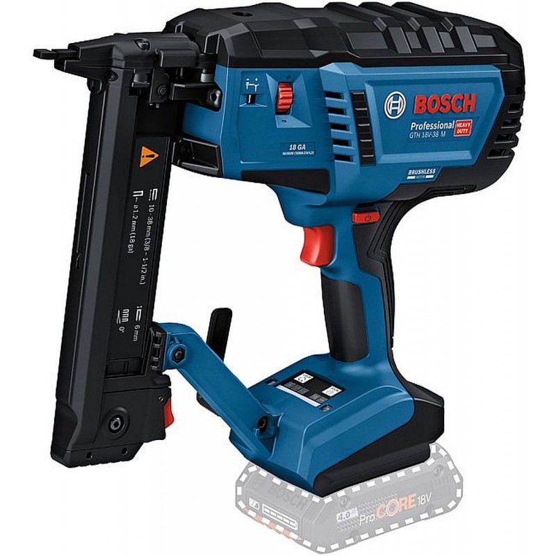 BOSCH GTH 18V-38 M PROFESSIONAL Pistolet à agrafes sur batterie pour bois 0601482500