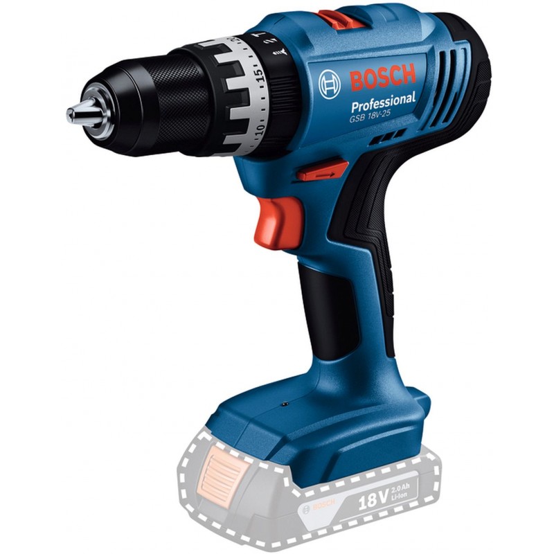 Bosch GSB 18V-25 PROFESSIONAL Perceuse-visseuse à percussion sans fil 18V 06019K9300