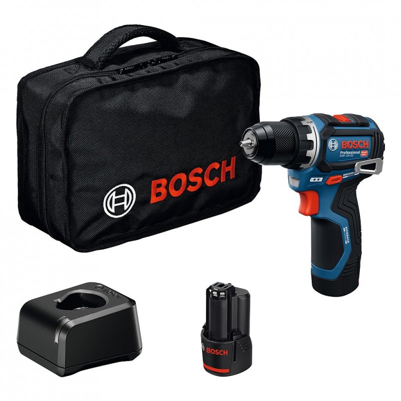 BOSCH GSR 12V-32 PROFESSIONAL Perceuse-visseuse sans fil, 2x 2.0Ah, mallette 06019N7003