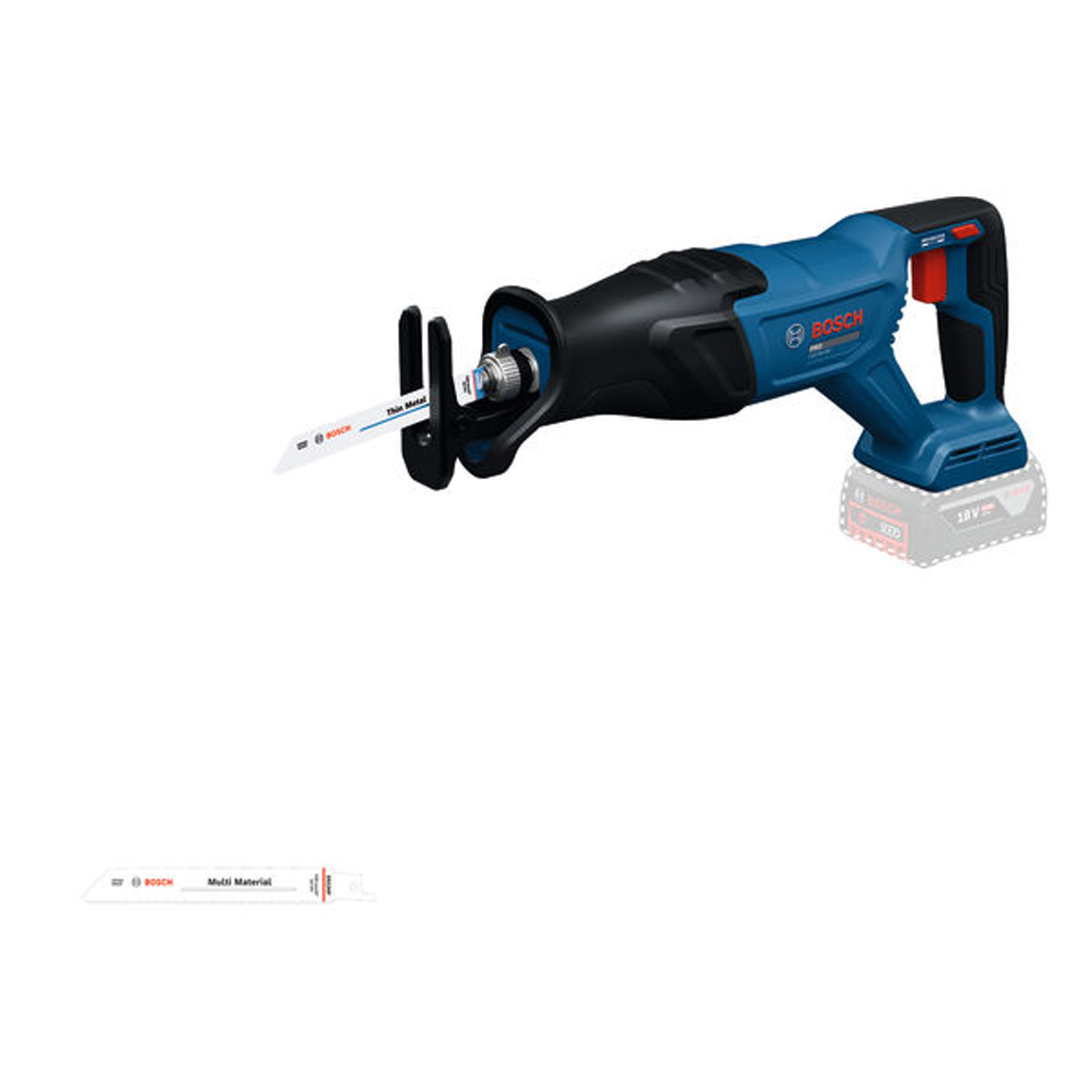 BOSCH GSA18V-280 PROFESSIONAL Scie sabre sans fil, sans batterie 06016D1000