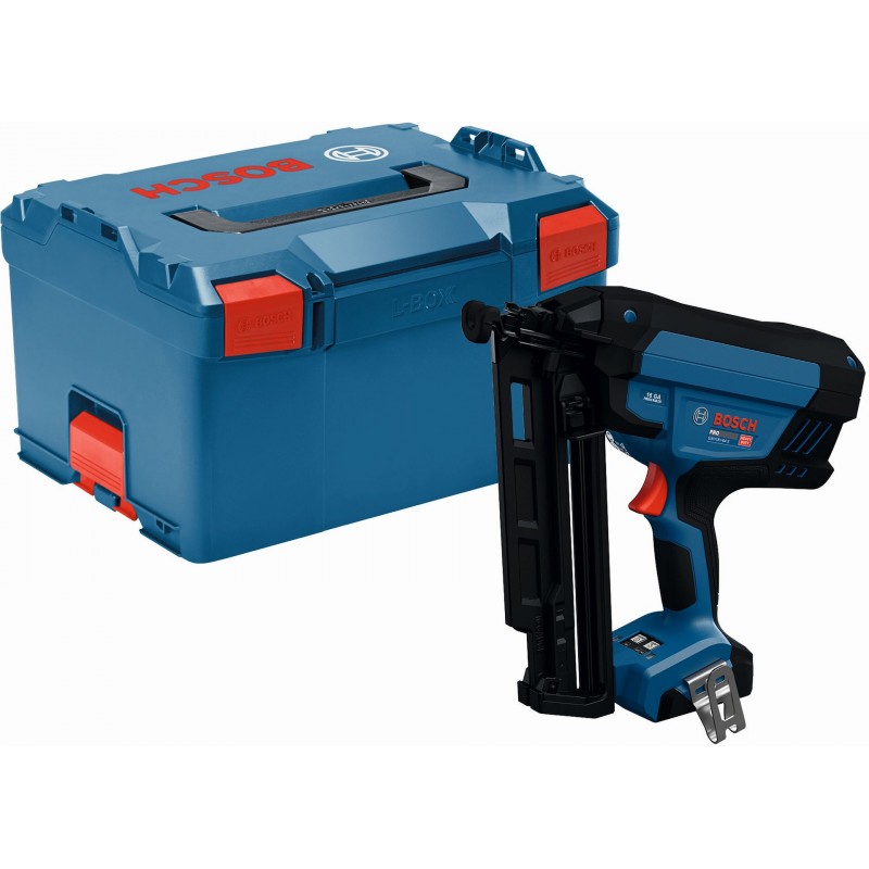 BOSCH GNH18V-64-3 PROFESSIONAL Cloueuse à clous à tête tronconique sans fil, coffret L-BOXX (0601482901)