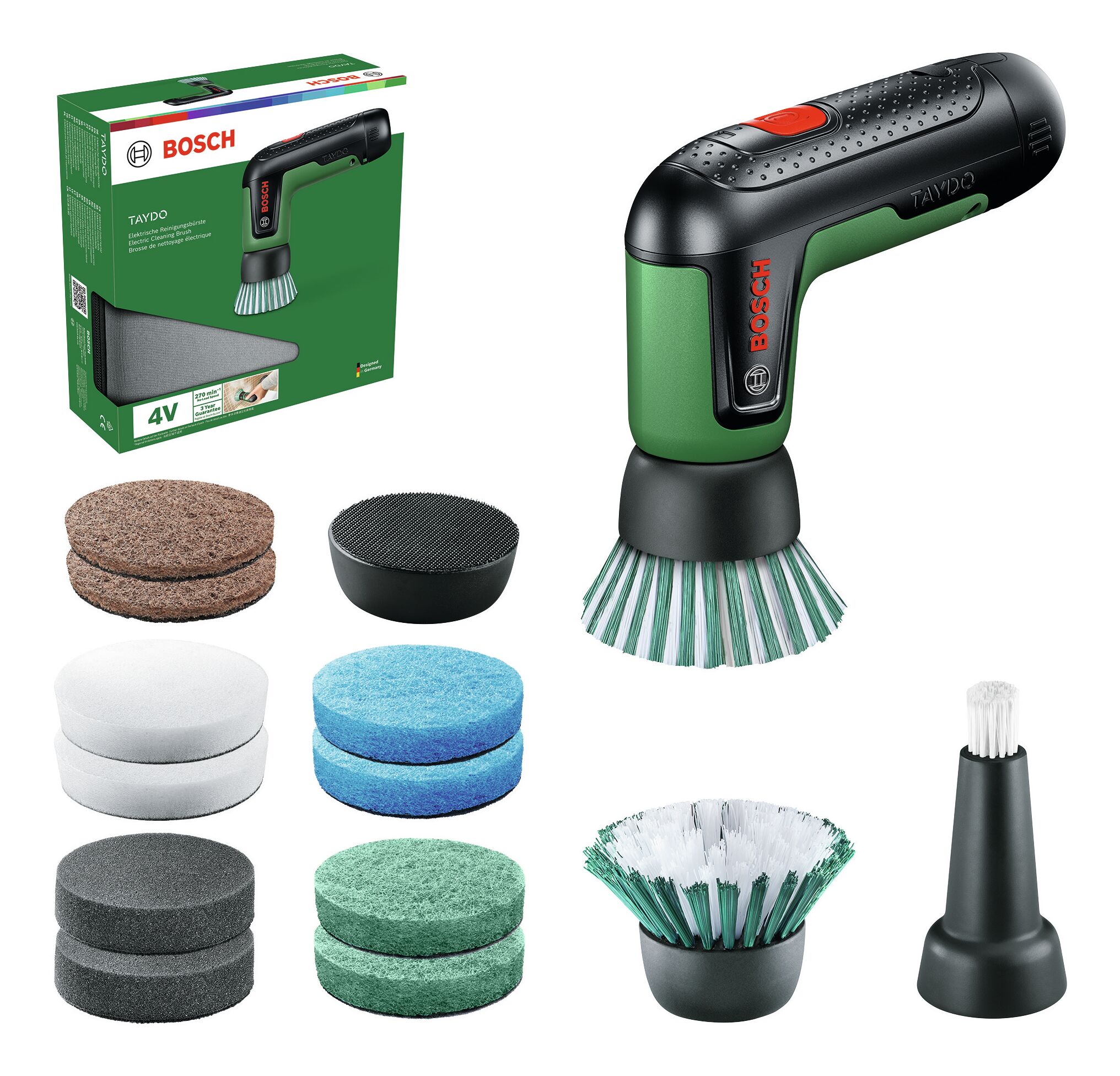 BOSCH TAYDO Brosse de nettoyage sur batterie - set 06033E0102