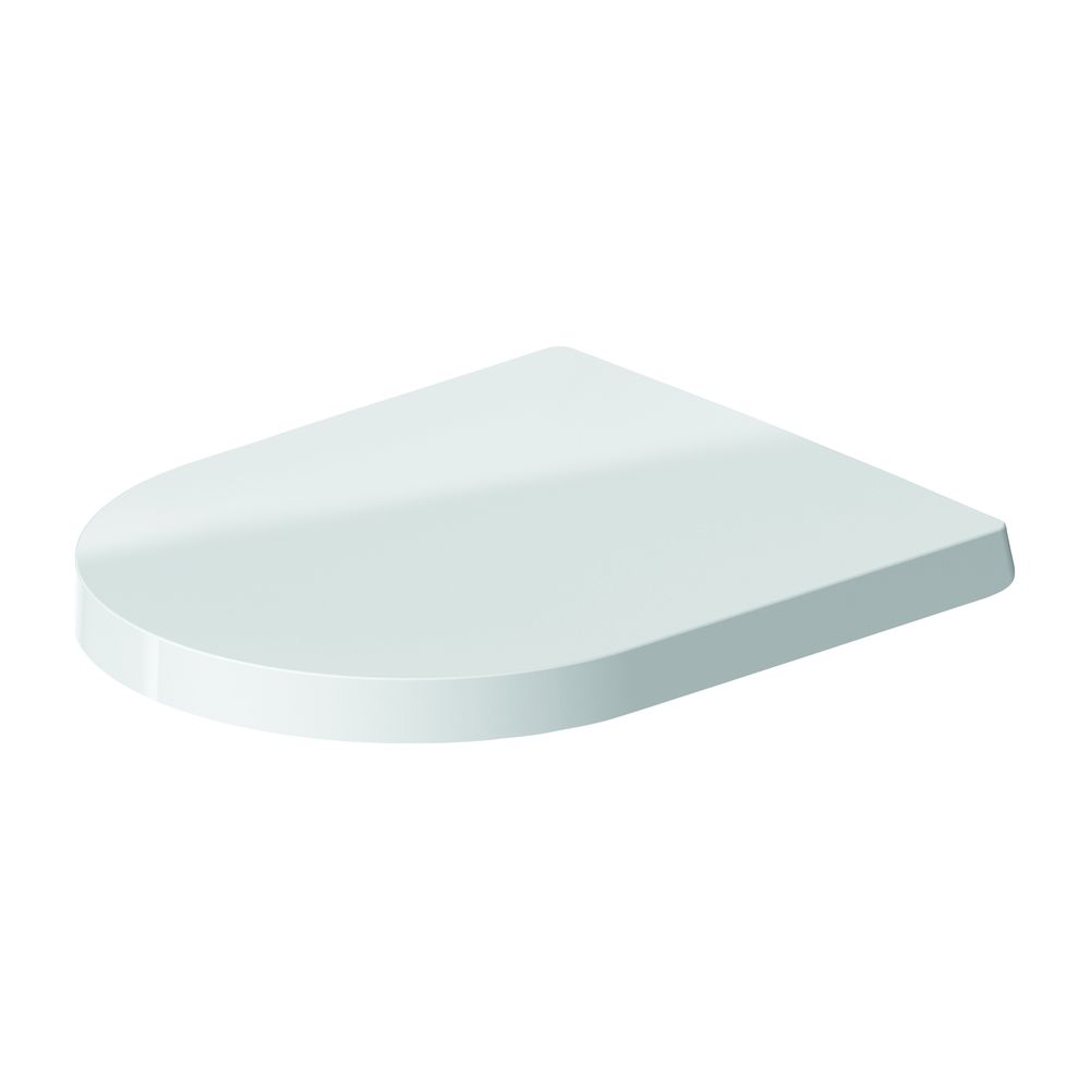 Duravit Abattant WC ME by Starck blanc brillant, 374x40x458 mm, avec mécanisme de fermeture silencieuse, garniture de siège amovible, chevauchant