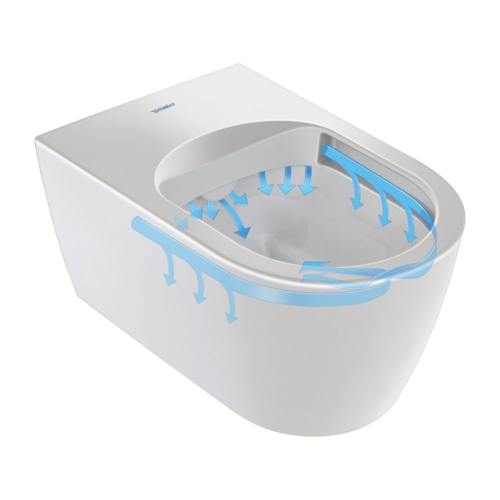 Duravit SensoWash Starck F Kompakt WC douche compact 575x378x405 mm, Blanc brillant, 4,5 l, chasse profonde, sans rebord, Duroplast, App/FB