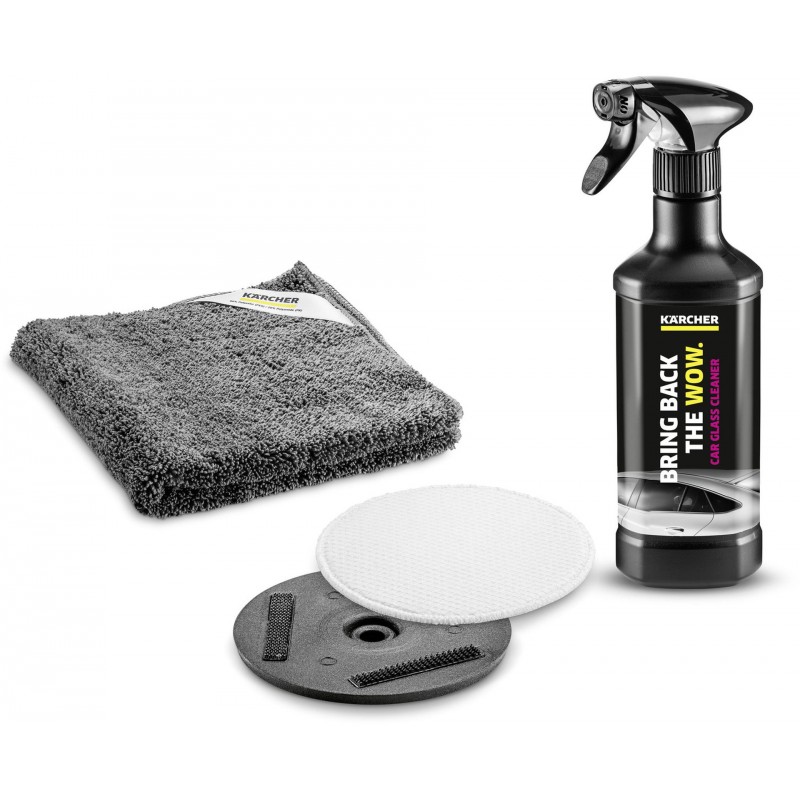 Kit de nettoyage de vitres de voiture KÄrcher noir 4 pièces