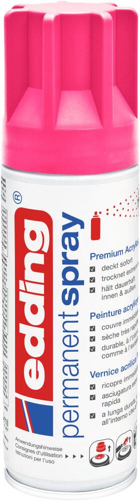 Spray acrylique permanent edding Neon Pink Mat