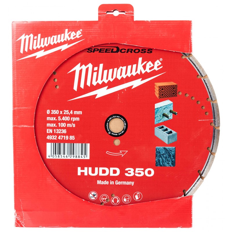Disque diamant Milwaukee SPEEDCROSS HUDD350 350 x 25,4 mm 4932471985