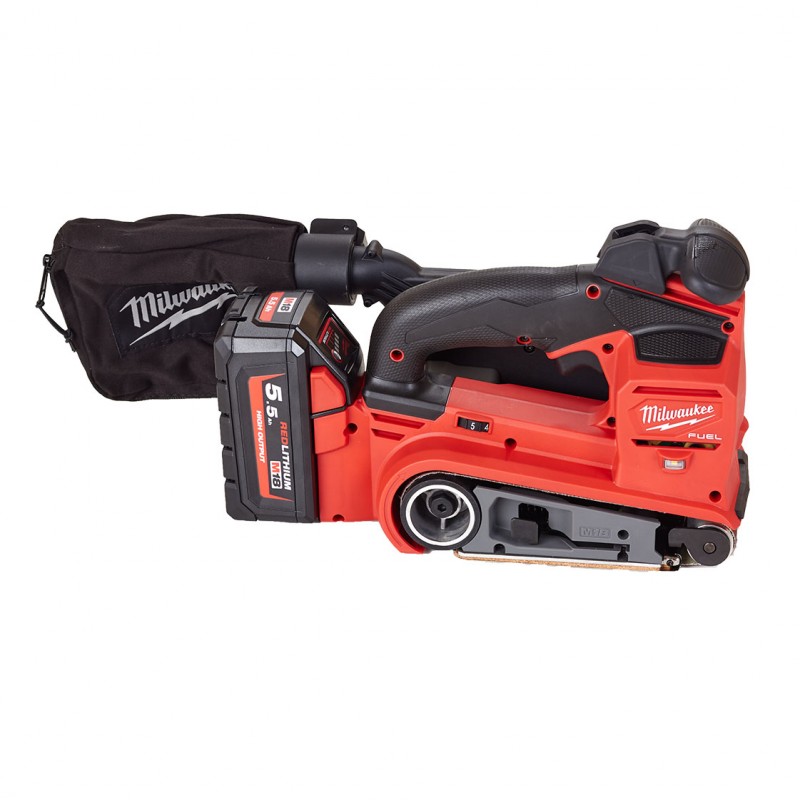 Ponceuse à bande Milwaukee M18 FBTS75-552X 2x5,5 Ah, coffret HD Box 4933479615