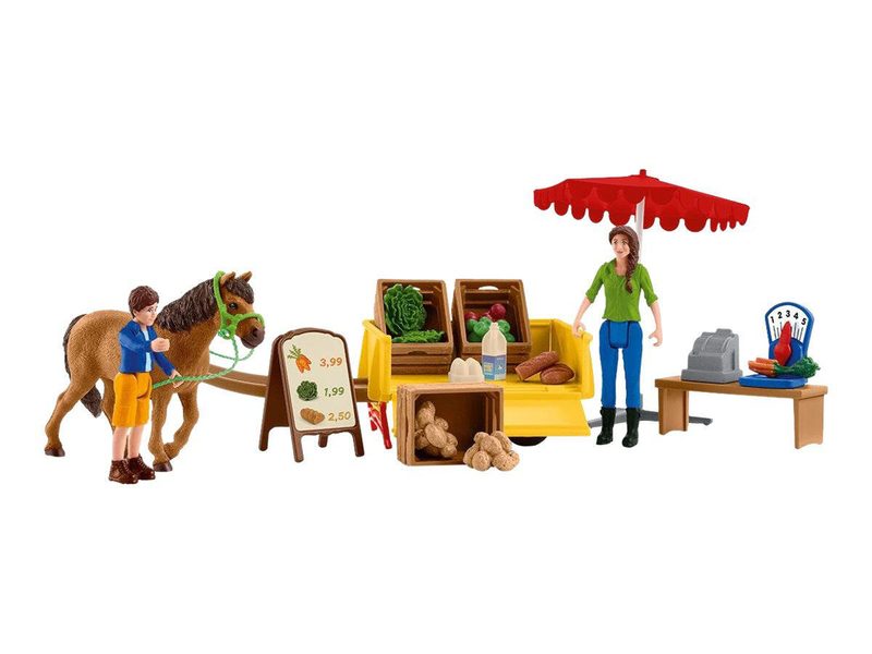 Set de figurines Schleich® Farm World Étal mobile de ferme 42528