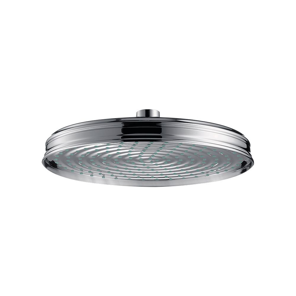 Hansgrohe AXOR Montreux pommeau de douche 240 mm, 17 l/min, 1 jet Classic, Chrome noir poli