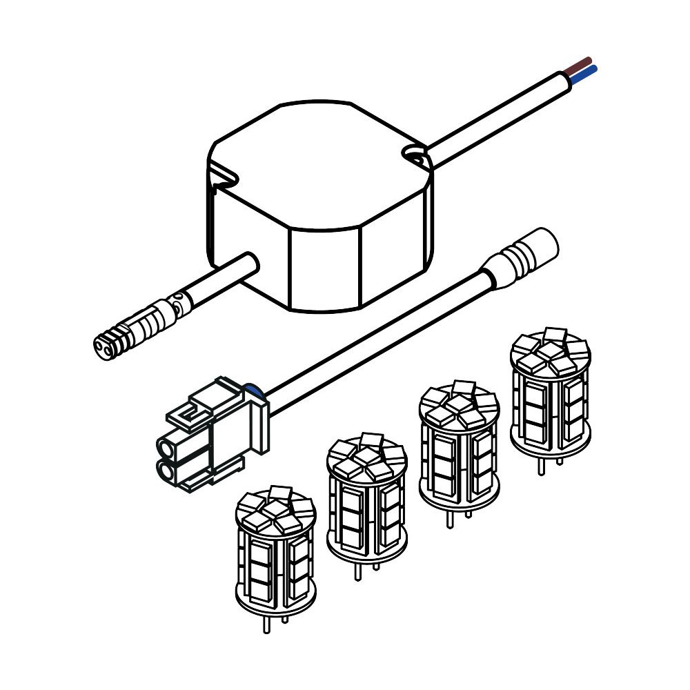 Kit de conversion Hansgrohe RM/SH de halogène à LED, 92940000