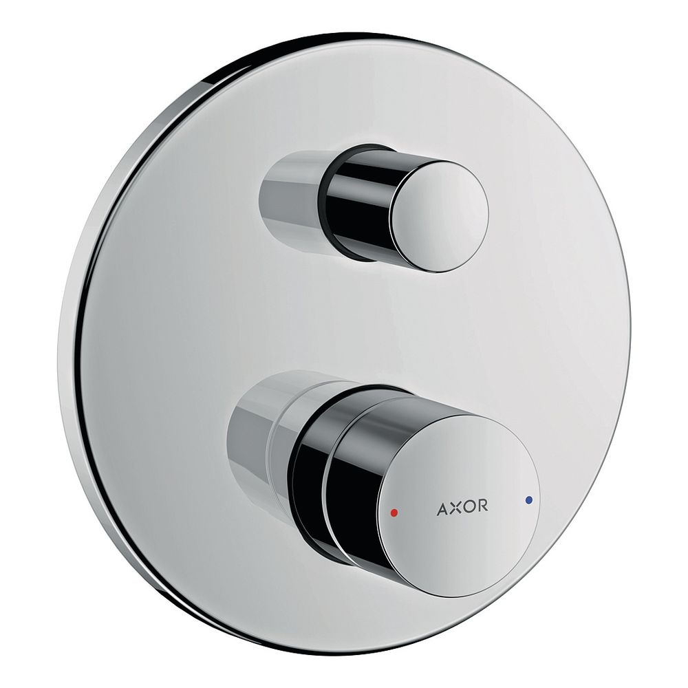 Hansgrohe AXOR Uno Mitigeur monocommande pour baignoire encastré, 25 l/min, Poignée Zero, combinaison de sécurité intégrée, Chrome noir poli