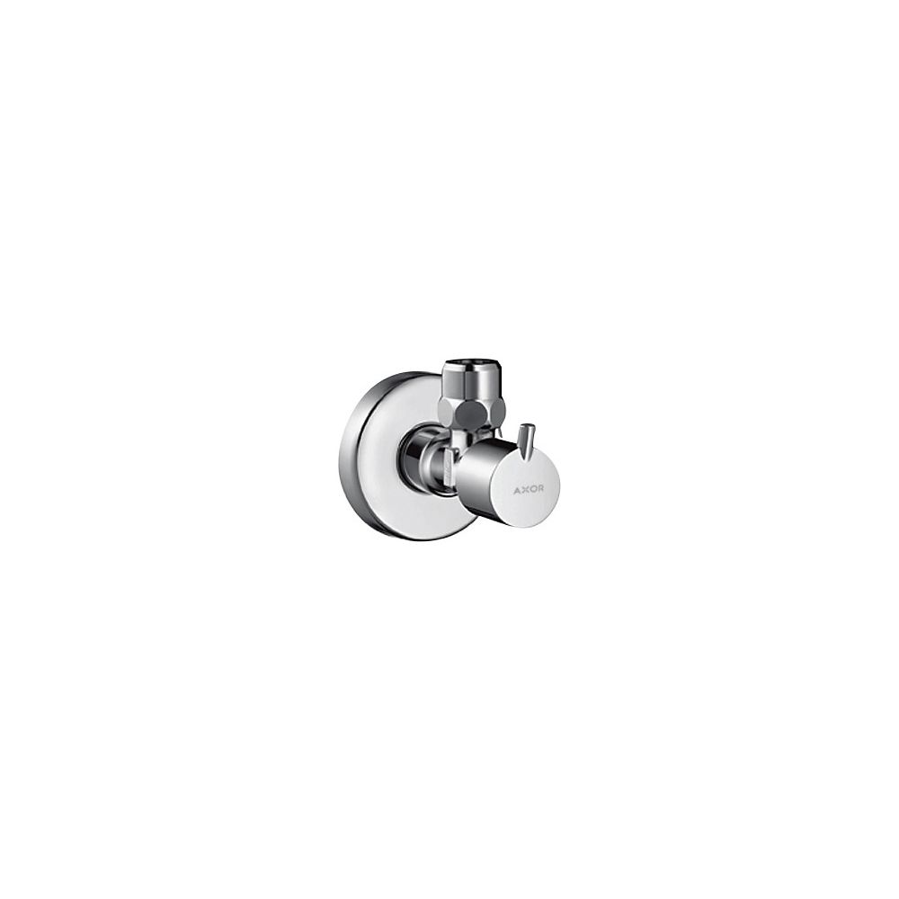 Vanne d'arrêt AXOR S-Design Hansgrohe, G 1/2" x G 3/8", laiton, chromée