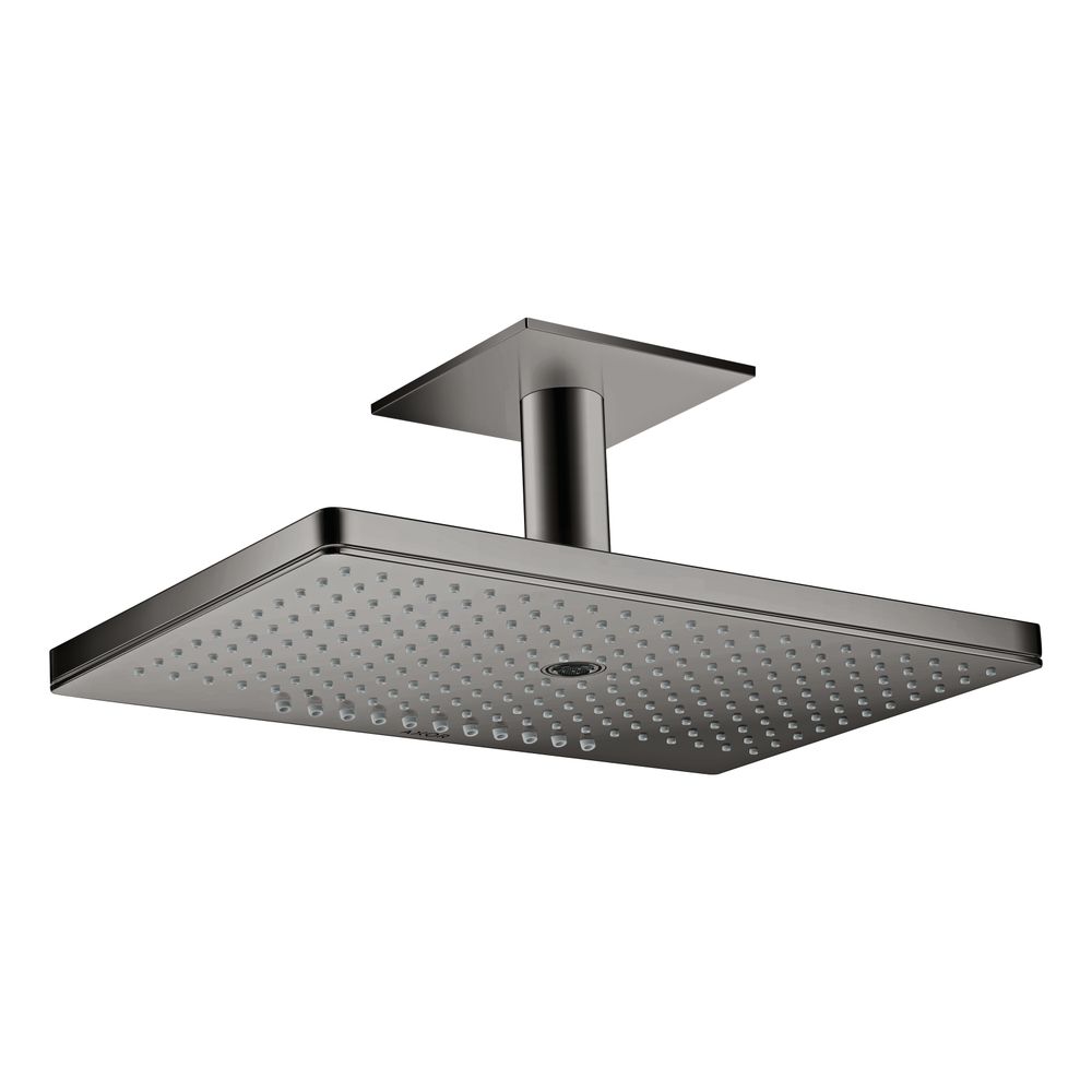 Hansgrohe AXOR ShowerSolutions Pommeau de douche mural 460x300 mm, 23 l/min, 3 jets, fixation plafond, Polished Black Chrome