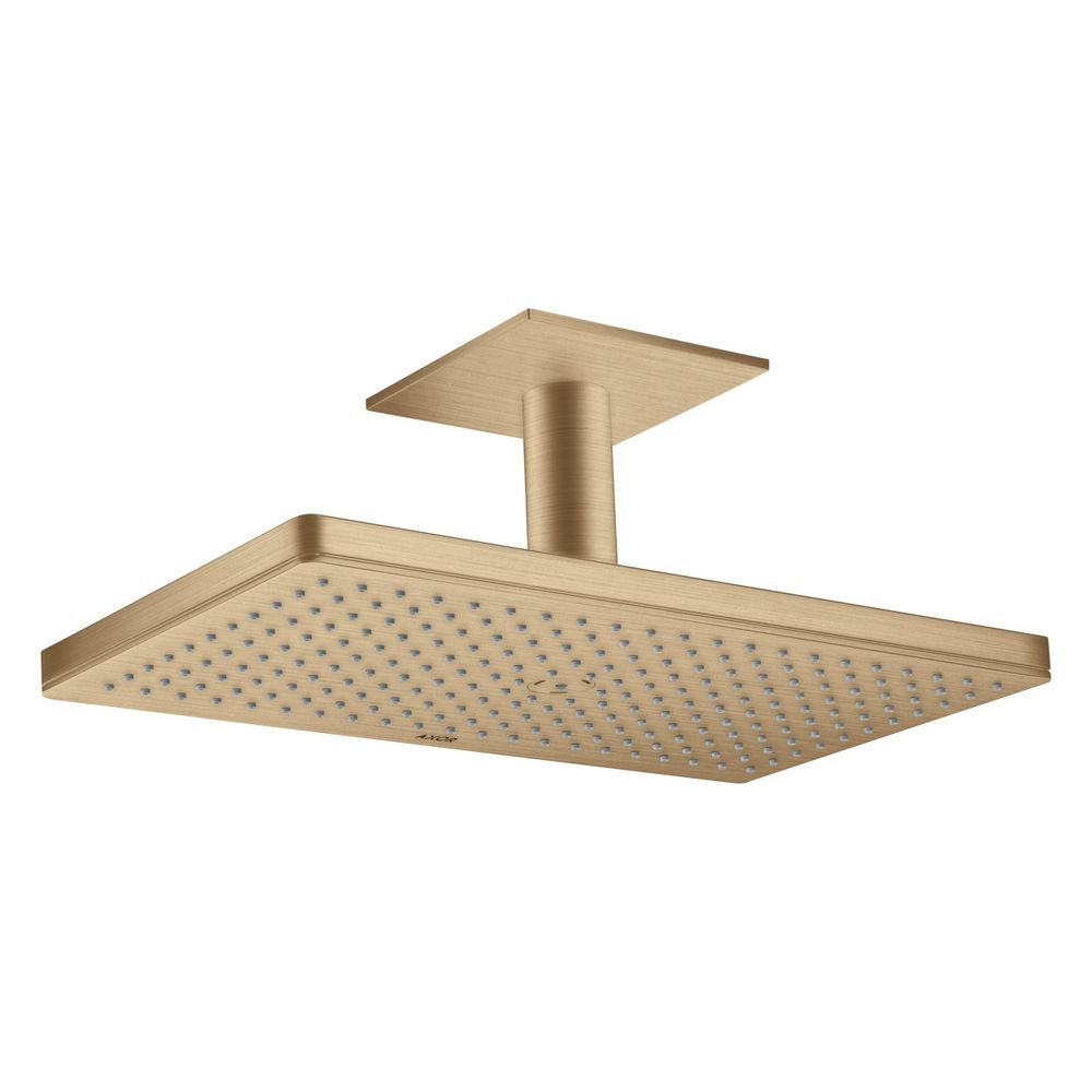 Hansgrohe AXOR ShowerSolutions Pommeau de douche mural 460x300 mm, 21 l/min, 1 jet, fixation plafond, Brushed Bronze