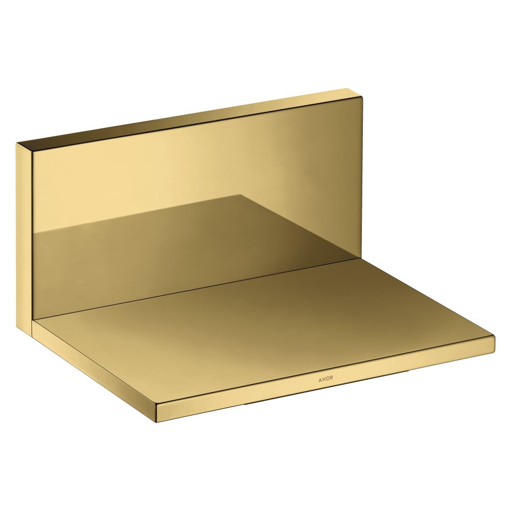 Sortie de douche Hansgrohe AXOR ShowerSolutions, 19 l/min, 240x120 mm, DN 20, encastrée, finition Polished Gold Optic